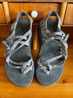 Women's Chaco Gray Strappy Outdoor Sandals